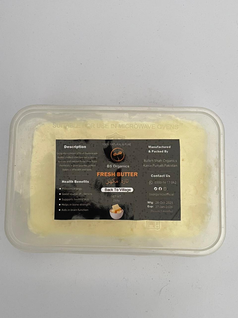 Fresh Butter – 100% Natural & Creamy