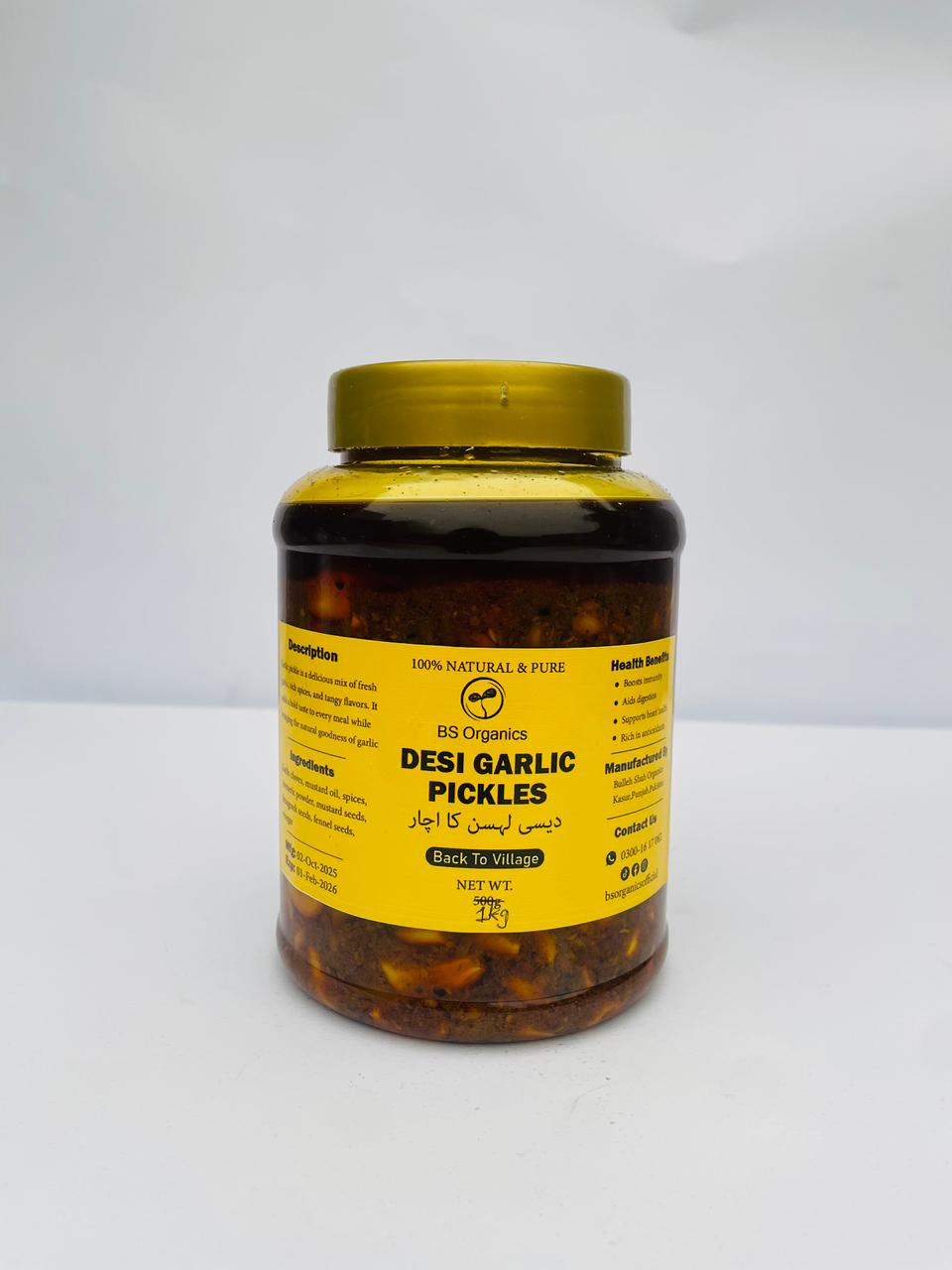 Desi Garlic Pickles – 100% Natural & Homemade