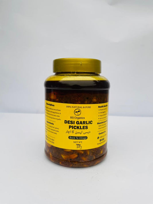 Desi Garlic Pickles – 100% Natural & Homemade