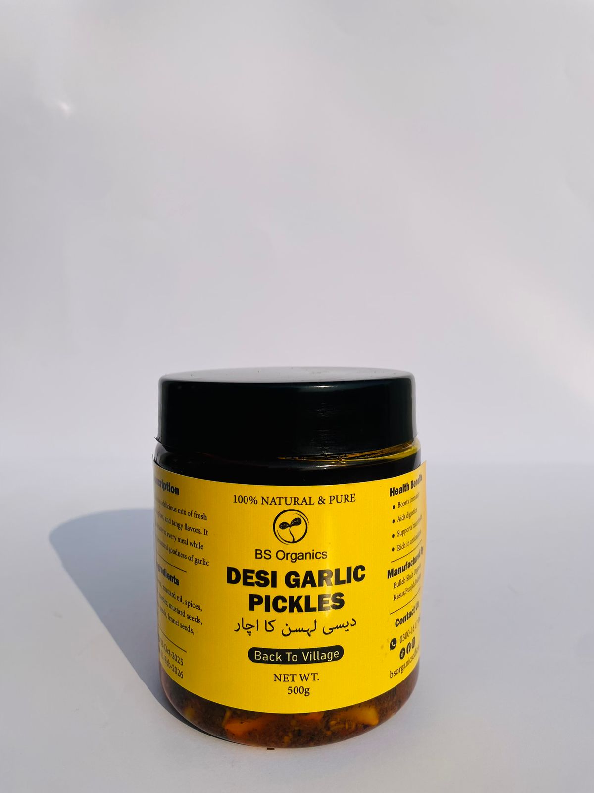 Desi Garlic Pickles – 100% Natural & Homemade