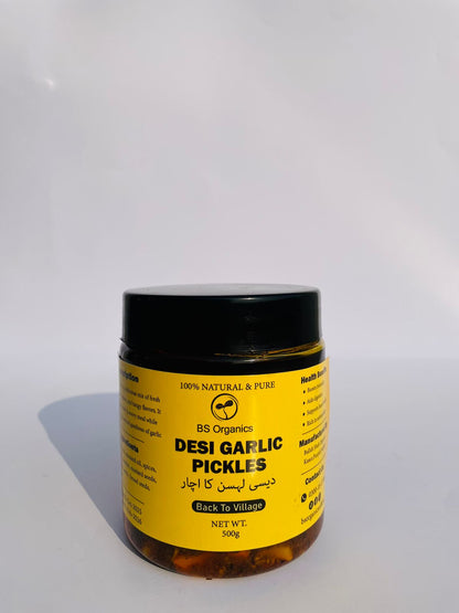 Desi Garlic Pickles – 100% Natural & Homemade