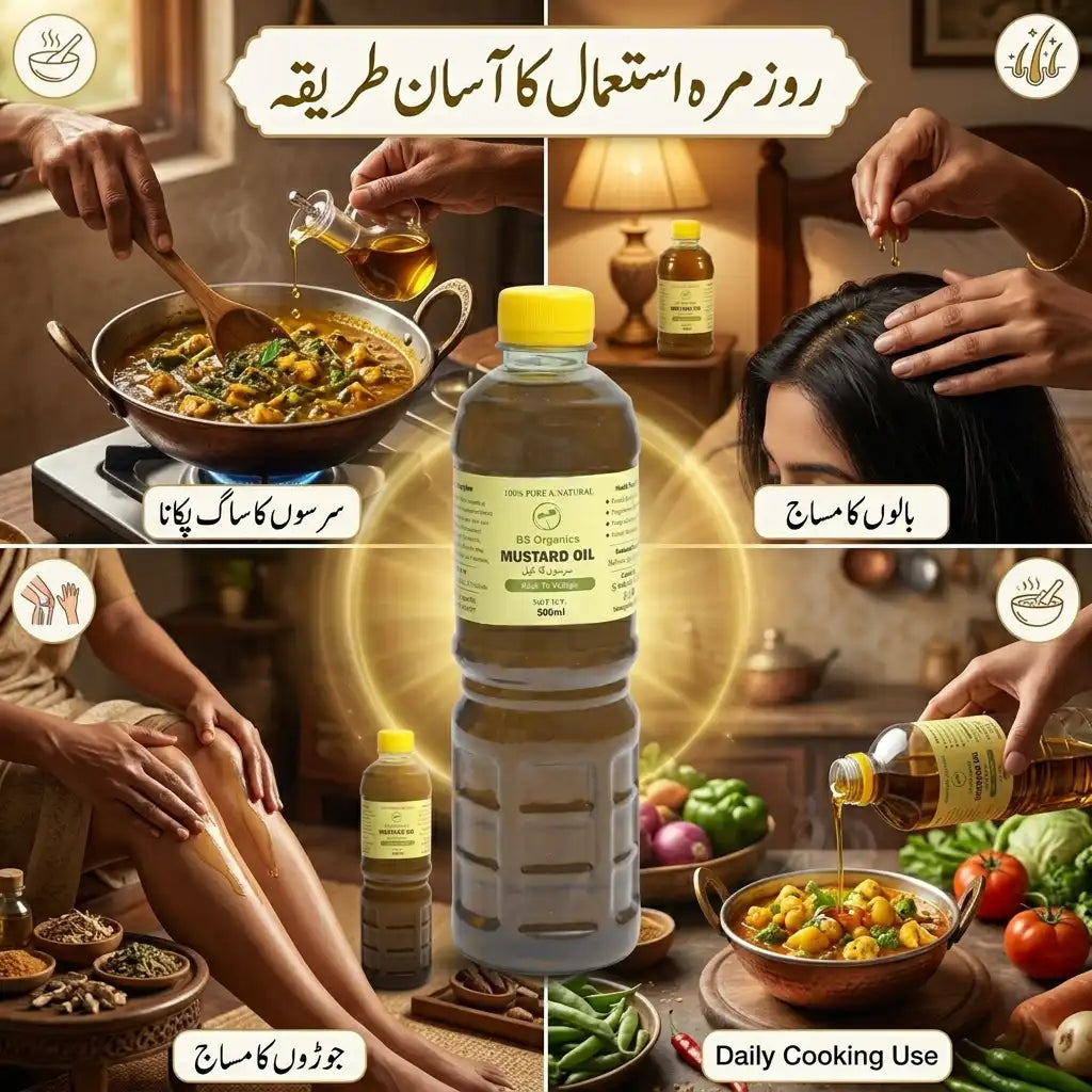 Pure Mustard Oil – Cold Pressed & Natural
