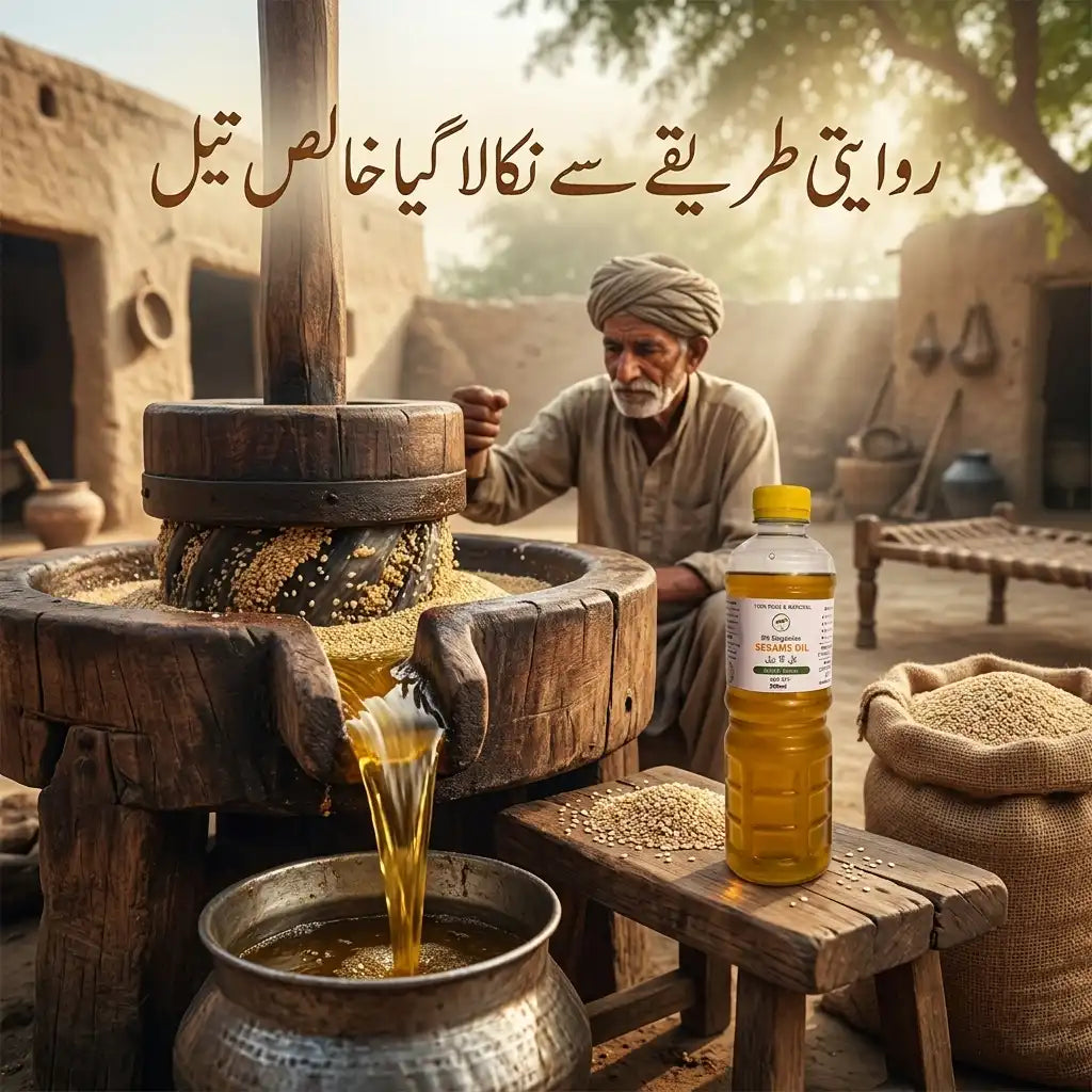 Pure Sesame Oil – Cold Pressed & Natural