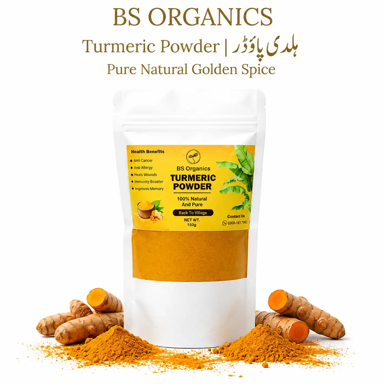 Pure Turmeric Powder – Natural Golden Spice