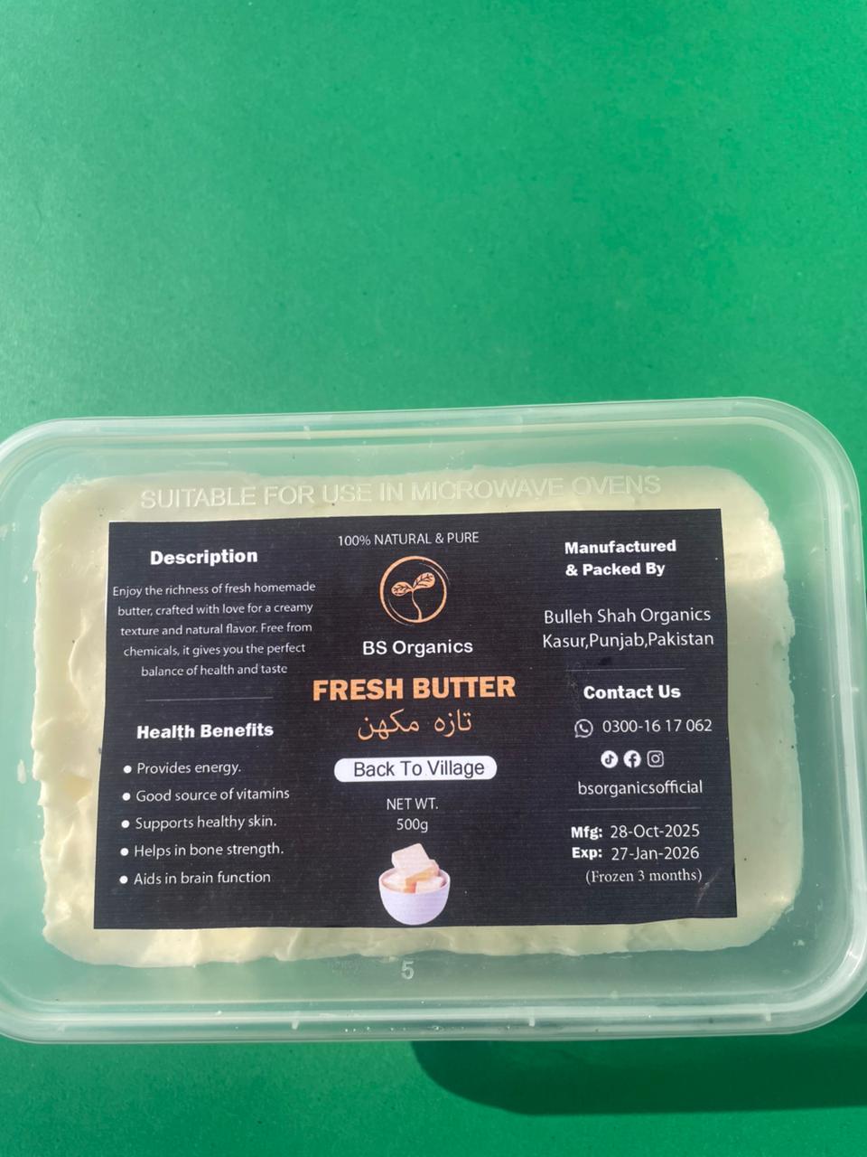 Fresh Butter – 100% Natural & Creamy