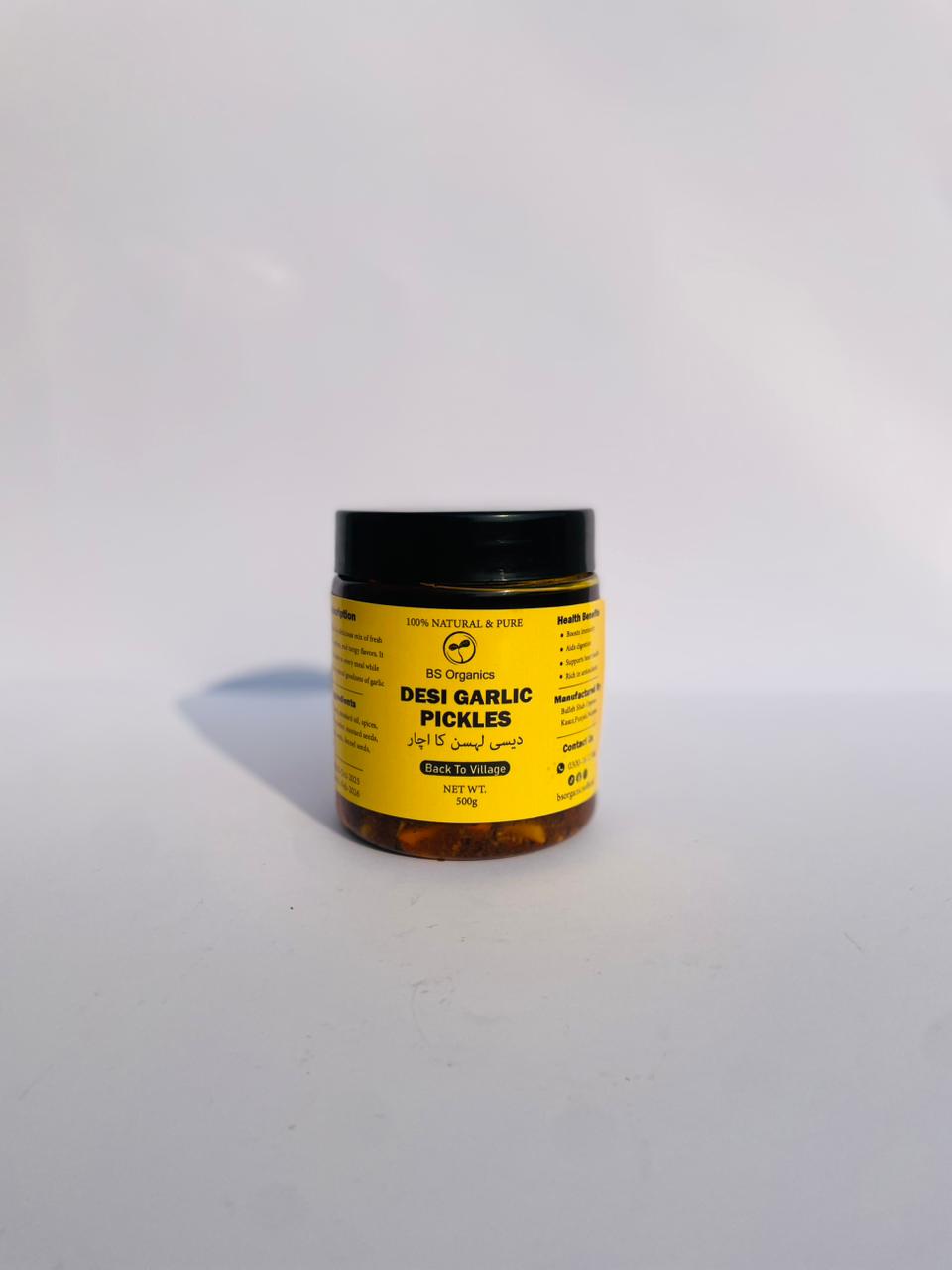 Desi Garlic Pickles – 100% Natural & Homemade